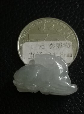 翡翠生肖玉羊吊坠男女款小号缅甸玉石立体羊挂件正品A货送A证书