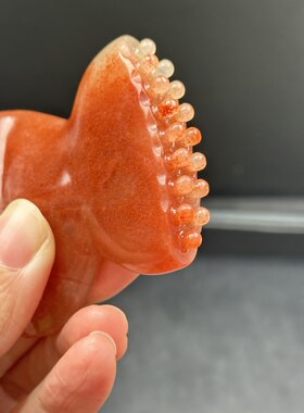 花靓子天然寿山石巨好用美容提拉刮痧板小红书同款超细珠面部美容