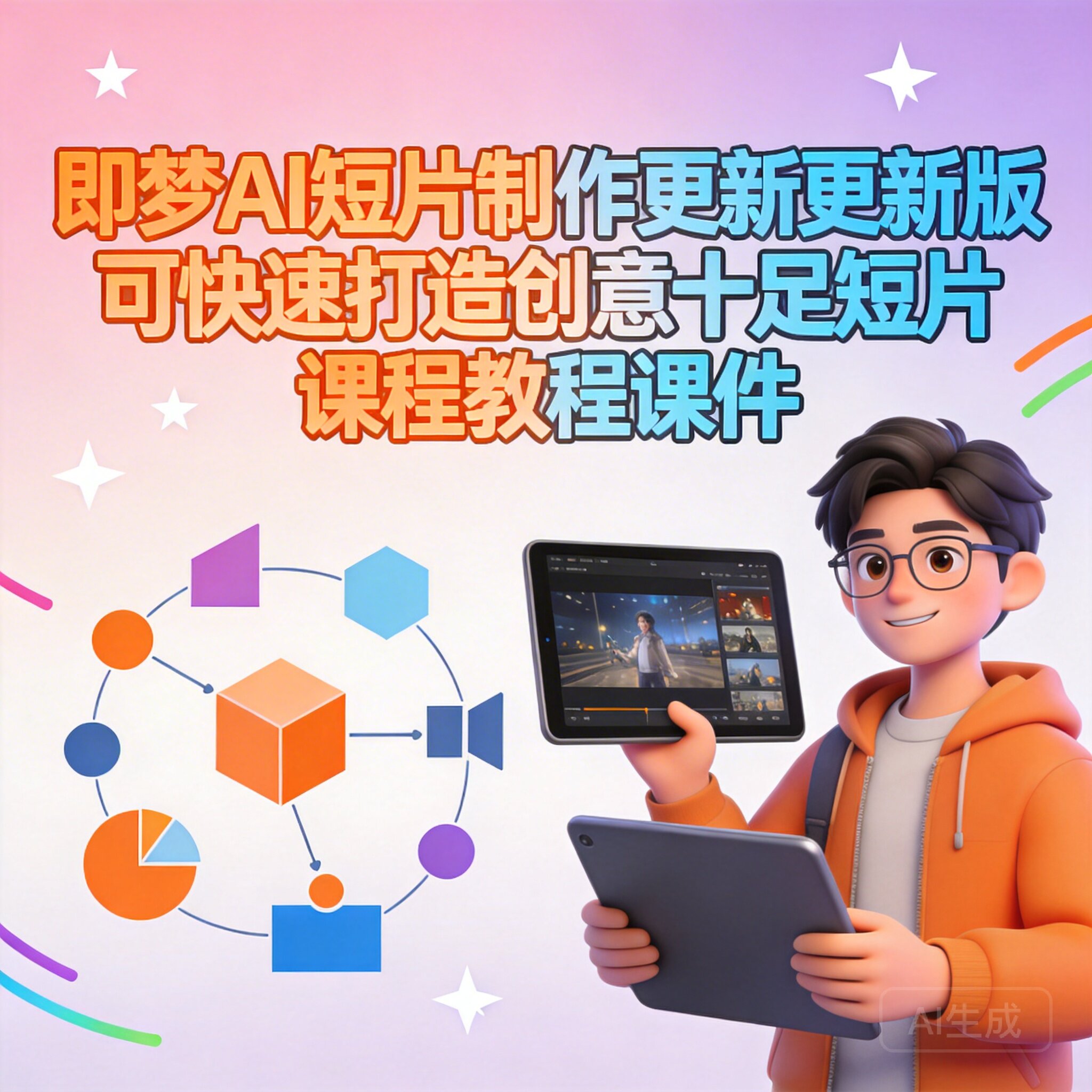 即梦AI短片制作更新版可快速打造创意十足短片 课程教程课件