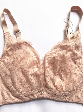 蕾丝兔耳朵薄款舒适软钢圈文胸罩聚拢调整型收副乳上托女内衣2523