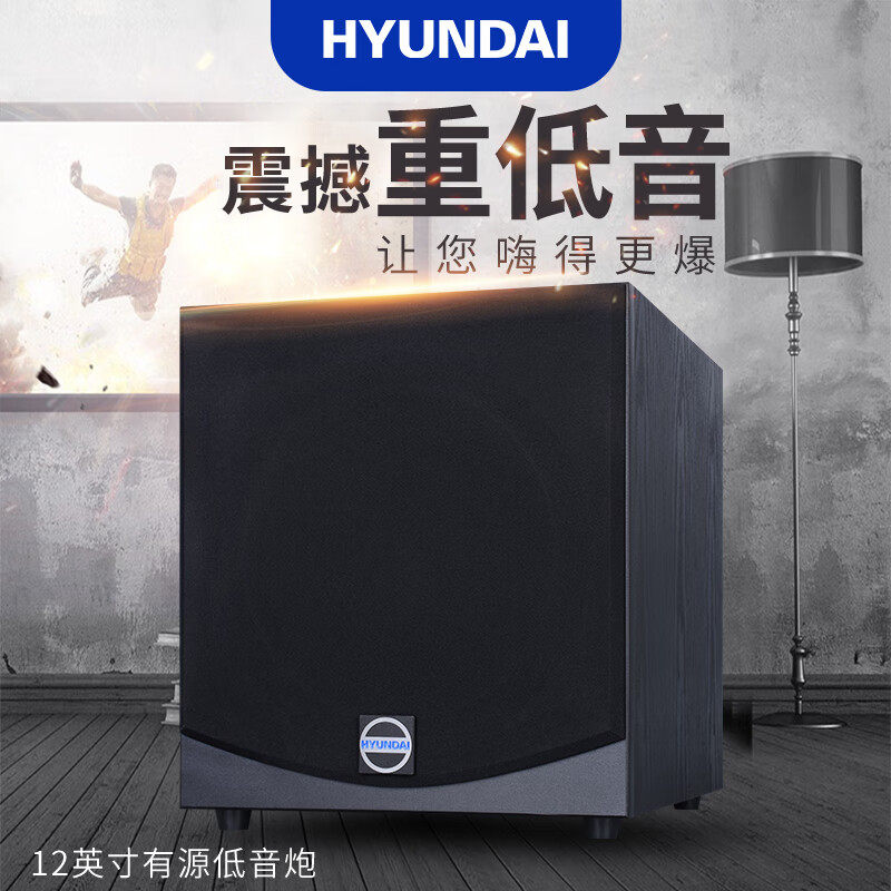 现代12英寸10寸15寸18寸有源低音炮超重低音 木箱体高保真KTV音响