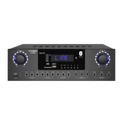 现代AV500/K900/KA600定阻蓝牙功放机 会议室家庭KTV音响教室店铺
