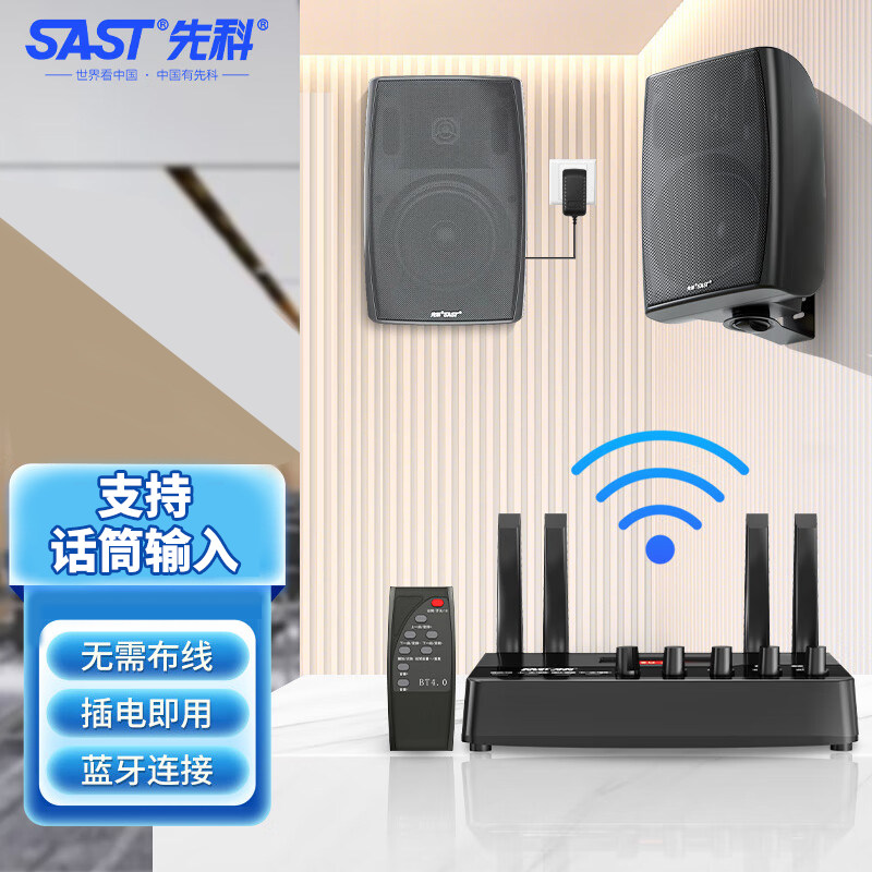 先科D35/G36B无线蓝牙壁挂吸顶音响公共广播背景音乐系统壁挂音箱