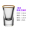 25mL Bullet Cup * 6 thick gold rims