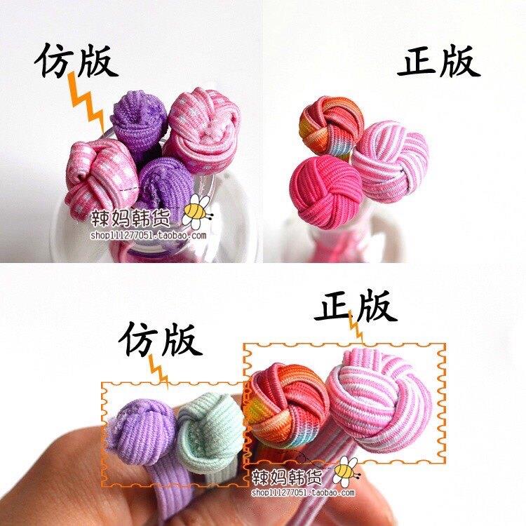 台湾产中国结皮筋儿童头绳头饰学生发量多女孩扎马尾发圈高弹发绳图片