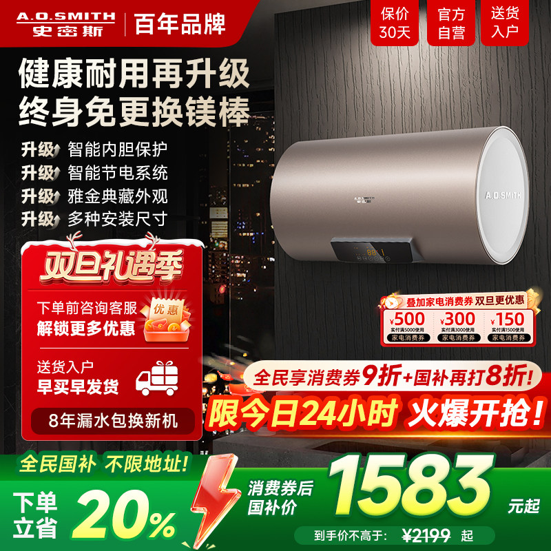 ao史密斯佳尼特60升80升一级能效