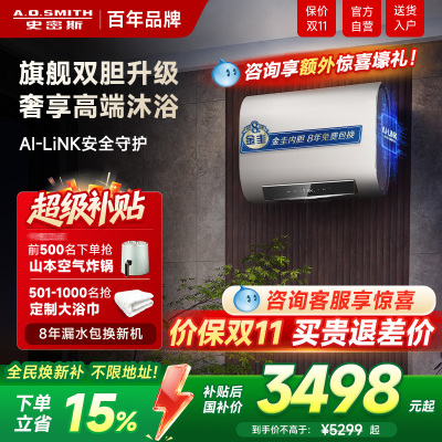 AO史密斯金圭双胆速热电热水器