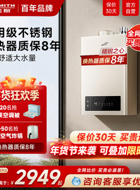 国补AO史密斯家用燃气热水器恒温升级耐用天然气13升EC3新品16升