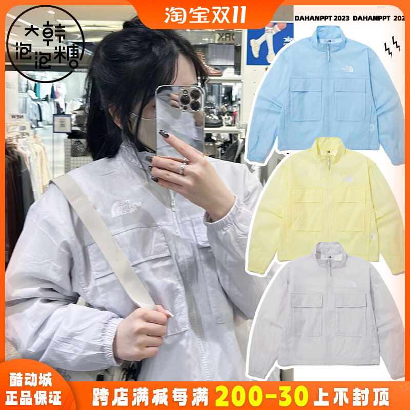 折扣韩代TheNorthFace北面防晒服女速干降温裸感皮肤衣夏NJ3LP32
