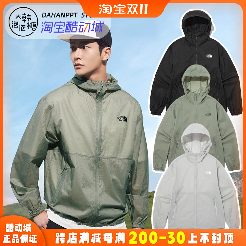 折扣韩代TheNorthFace北面防晒服外套男冰感皮肤衣裸感夏NJ3LP03