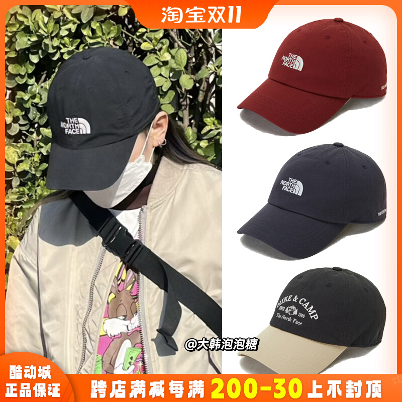 韩国代购TheNorthFace北面帽子男女软顶棒球帽素颜鸭舌帽NE3CP51