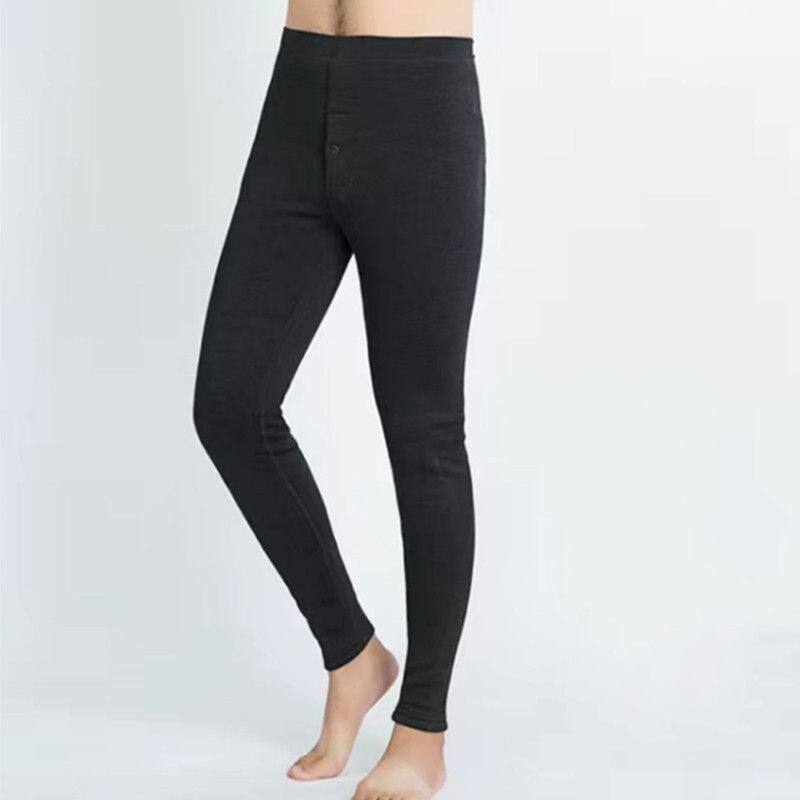 新款冬季男士保暖裤加绒加厚高腰护腰护膝高档内穿超厚大码棉裤子