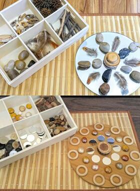 瑞吉欧EYFS开放性材料l幼儿园自然教育科学区活动低结构感官材料