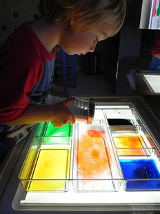 瑞吉欧光影桌透明感官盆分类盘彩色开放性材料收纳盆早教游戏教具