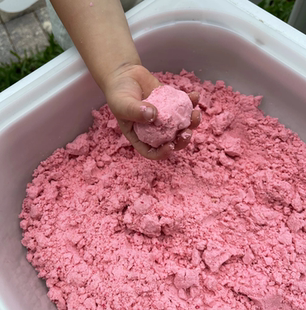 感官盆开放性材料安全无毒彩色沙儿童游戏场景搭建早教玩具玩沙盆