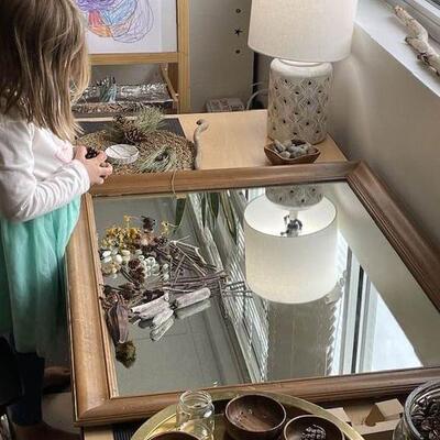 镜子教玩具创意自然游戏