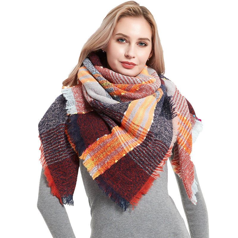 2025 New Men's And Women's Thickened Scarf Loop Yarn Shawl