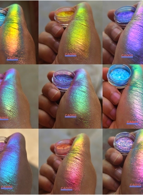 爆闪高彩度糖果色偏光光学变色龙粉 Jelly multichrome pigment