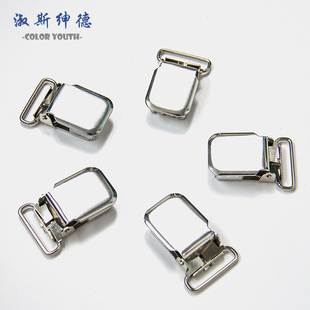 包邮 0008青古铜黑白浅色背带DIY五金属配件吊裤 带大力夹子一套6个