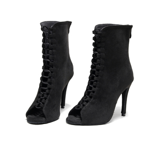 新款黑色爵士舞专用高跟鞋jazz舞蹈鞋heels穿搭跳舞鞋时尚稳健