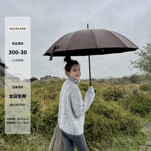 SHARLENE_2025秋冬新款 _强推B入老钱风慵懒松弛杂色羊毛毛衣外套