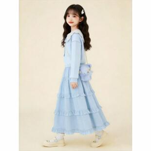 女童休闲上衣两件套2026春秋装新款时髦甜美穿搭超好看蛋糕半身裙