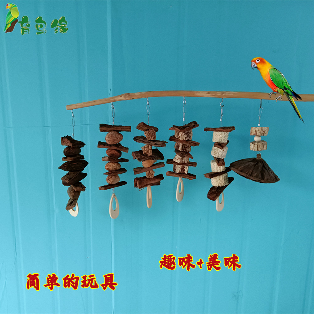 育鸟缘杨桃山核桃树皮绿色零食