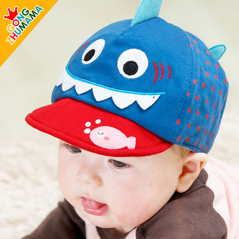 春秋鲨鱼宝宝帽子夏款婴幼儿童帽子鸭舌帽男女童棒球帽子韩版潮帽|msdalam kategori Kanak-kanak/Bayi/Keluarga dipasang, Hat/Muffler/topeng/sarung tangan/alat penutup telinga/Jiaotao, Hat - dari Buy2taobao.com untuk memberikan perkhidmatan ejen Taobao profesional membeli