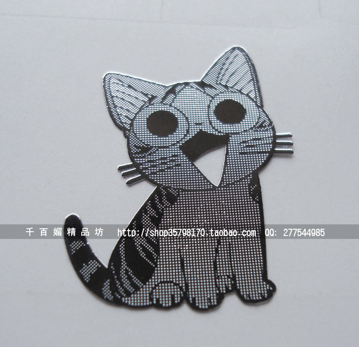 起司猫 可爱甜甜私房猫/饭团猫 手机贴纸 手机金属贴 键盘贴