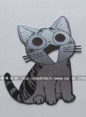 起司猫 可爱甜甜私房猫/饭团猫 手机贴纸 手机金属贴 键盘贴