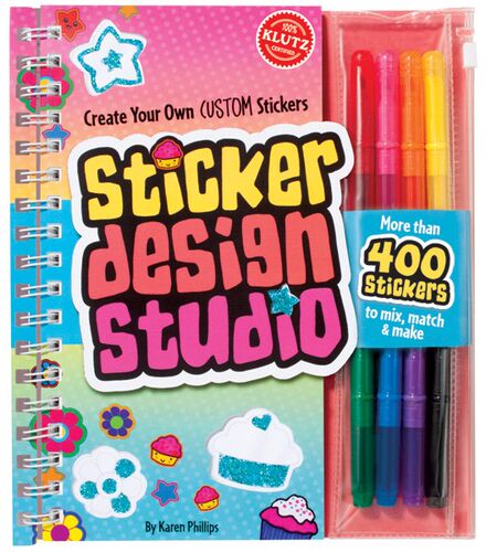现货 进口美国原版引进STEAM艺术 Sticker Design Studio: Create Your Own Custom Stickers（手工/活动书） 贴纸设计工作室