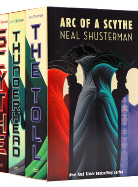 现货英文原版 大镰刀三部曲The Arc of a Scythe Trilogy Scythe Thunderhead The Toll Neal 惊悚小说普利策奖获奖作品Shusterman