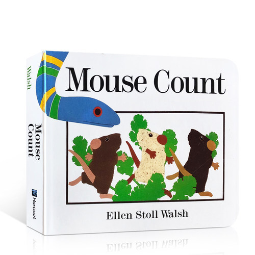 预售 进口英文 Mouse Count 纸板书老鼠数数/WALSH, ELLEN STOLL/Houghton Mifflin
