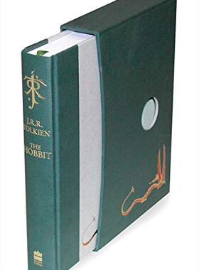 预售英文原版霍比特人豪华版The Hobbit JRR. Tolkien 魔戒指环王前传 托尔金史诗奇幻文学小说【外图原版】