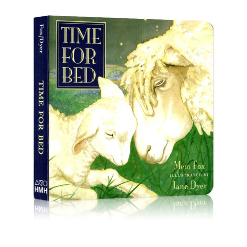 进口英文原版 现货 Time for Bed 该睡觉了 英文原版绘本 温馨睡前晚安读物 纸板书 Mem Fox 宝宝英语启蒙早教绘本 吴敏兰书单