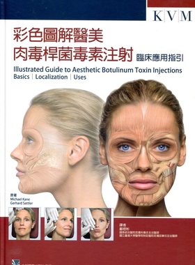 预售【外图台版】彩色图解医美肉毒杆菌毒素注射：临床应用指引 / Michael Kane, Gerhard Sattler-原著 合记图书出版社