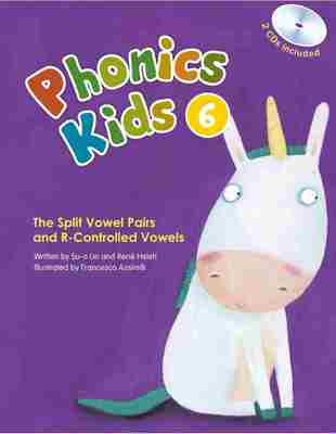 【英文原版】外图进口 New Phonics Kids 6: The Split Vowel Pairs and R-Controlled Vowels (BK+2CDs)自然拼读分离母音组和母音