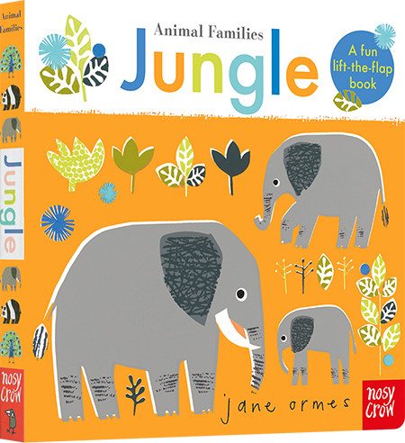 预售 英文原版动物家族 丛林 Animal Families: Jungle 纸板书 翻翻书 动物启蒙认知 趣味动物主题图画绘本