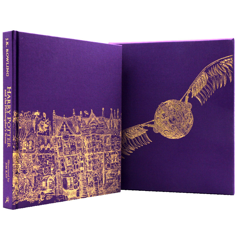 英文精装哈利波特与魔法石全彩