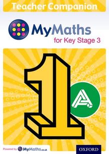牛津教材原版 Key 外图原版 现货 数学教师用书1a Companion MyMaths 进口英文 Stage for 关键阶段3 Teacher