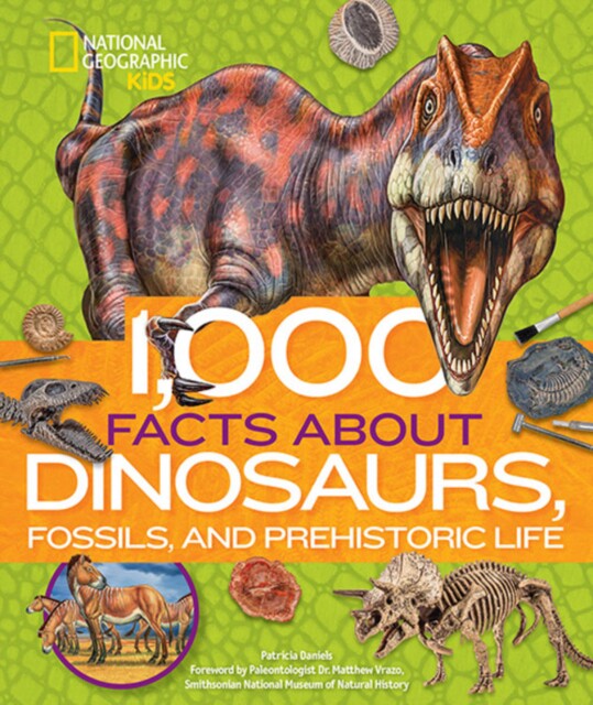 进口原版 美国国家地理 1,000 Facts about Dinosaurs, Fossils, and Prehistoric Life (STEAM) 恐龙、化石和史前生命的1000事实