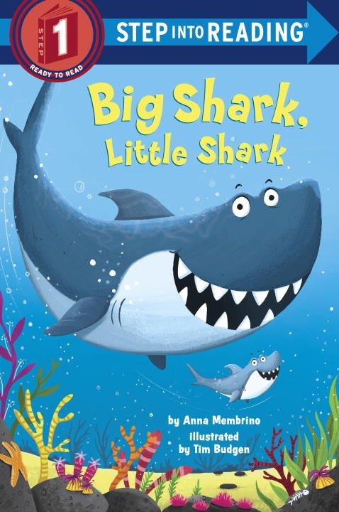 现货 英文原版  BIG SHARK, LITTLE SHARK (STEP 1) 大鲨鱼，小鲨鱼 Step Into Reading