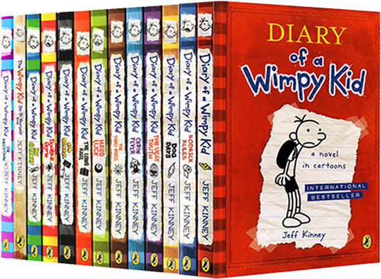 11册合集【外图原版】进口英文diary of a wimpy kid 小屁孩日记 幽默