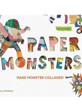 现货 英文原版 PAPER MONSTERS MAKE MONSTER COLLAGES! 纸怪物 / Oscar S