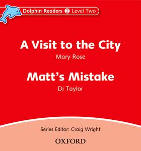现货 英文原版 DOLPHINS 2 A VISIT TO THE CITY &  MATT’S MISTAK CD 海豚系列CD：参观城市/马特的错误 牛津BIG READING CLUB