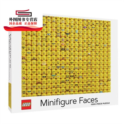 预售 英文原版 乐高拼图 1000片 人物头像 LEGO (R) Minifigure Faces 1000-Piece Puzzle