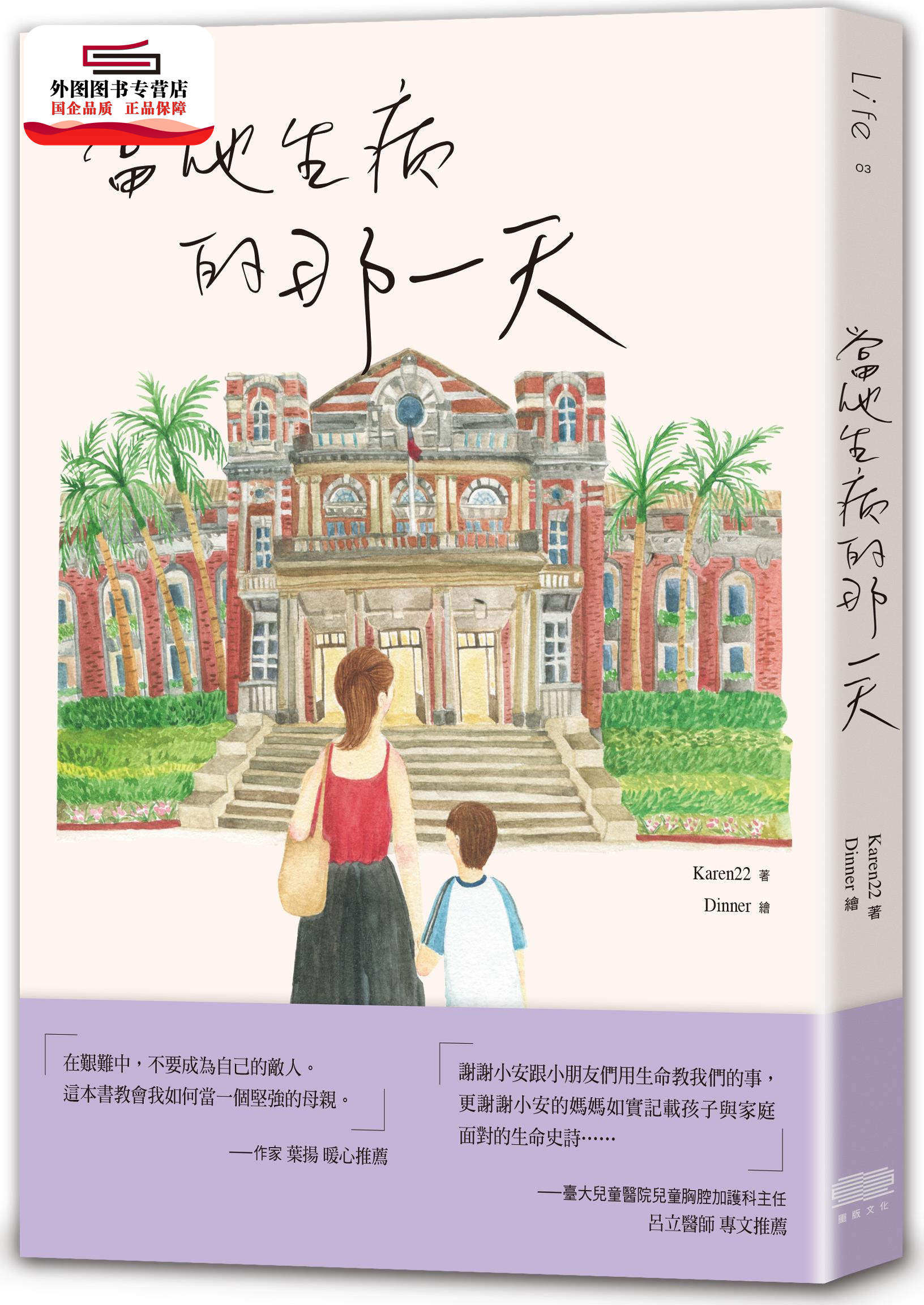 现货【外图台版】当他生病的那一天 小安妈妈  / Karen22 重版文化整合事业股份有限公司 淋巴癌三期 一段真实的感人故事