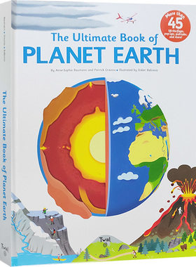 现货【外图原版】英文 The Ultimate Book of Planet Earth 精装 立体机关操作书 地球的奥秘 STEM启蒙科普绘本 Twirl 法国艺术品
