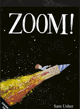 预售 英文原版艺术启蒙绘本 起飞！Zoom 宇宙航空梦 Sam Usher外图原版 2023年9月14日出版