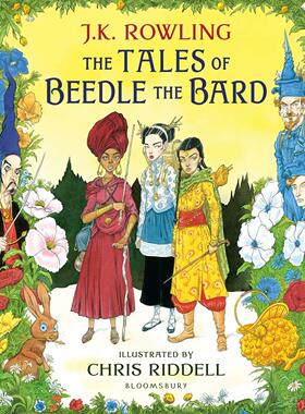 预售 英文原版 The Tales of Beedle the Bard Illustrated Edition 诗翁彼豆故事集 插图版 哈利波特作者JK罗琳 魔法世界童话书